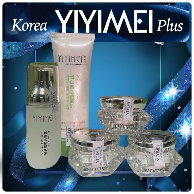  Bộ mỹ phẩm gồm 6 sản phẩm thương hiệu Korea YIYIMEI plus chăm sóc da Skincare tác dụng TRẮNG DA ĐẸP DA và SẠCH NÁM 