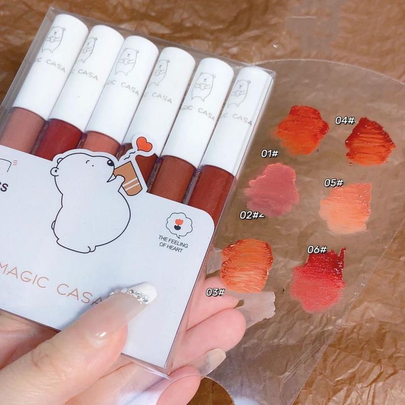 【5Pcs/6Pcs】 Paket Lipstik Matte Cokelat/Set lip gloss matte beruang - Lipstik Matte Anti Air Tahan Lama yang Tidak Luntur, Set Lipstick Velvet Matte, Tidak Menempel ke Piala.Waterproof Bibir.Lip Glaze Matte Chocolate 【5Pcs/6Pcs】 Paket Lipstik Matte Cokelat/Set lip gloss matte beruang - Lipstik Matte Anti Air Tahan Lama yang Tidak Luntur, Set Lipstick Velvet Matte, Tidak Menempel ke Piala.Waterproof Bibir.Lip Glaze Matte Chocolate