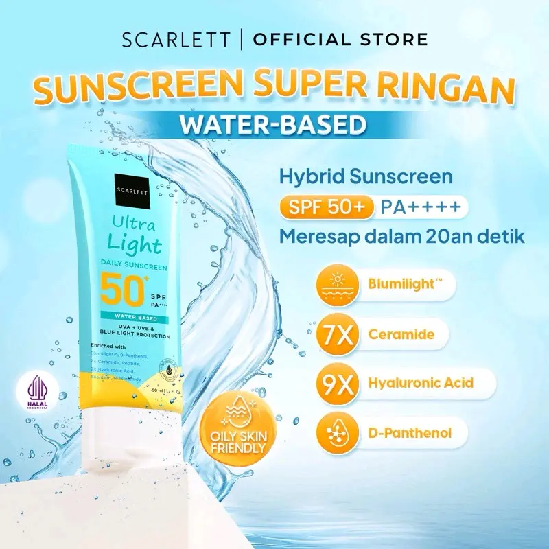 VIRAL SCARLET SUNSCREEN WHITENING DAN ULTRA  LIGHT