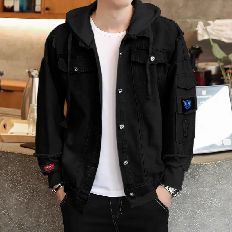 Jaket Koreanstyle Fandom Jeans Kombinasi Lotto Pria Wanita Casual Terbaru 2025 4