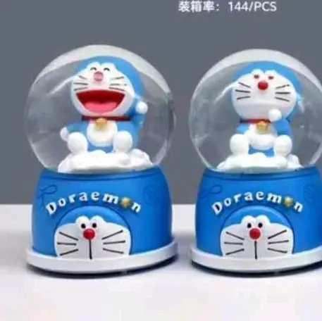 mini snowball princess castle Bola air salju lampu warna warni kastil 1