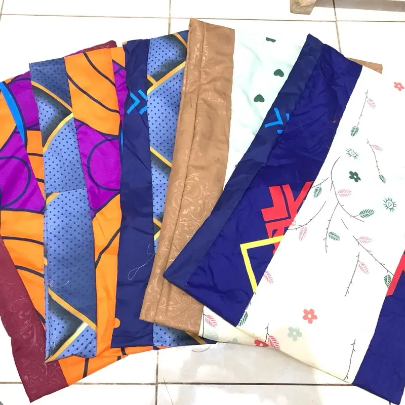 Paket 4 Pcs sarung bantal sambung  kain katun disperse Murah dan Berkualitas Katun