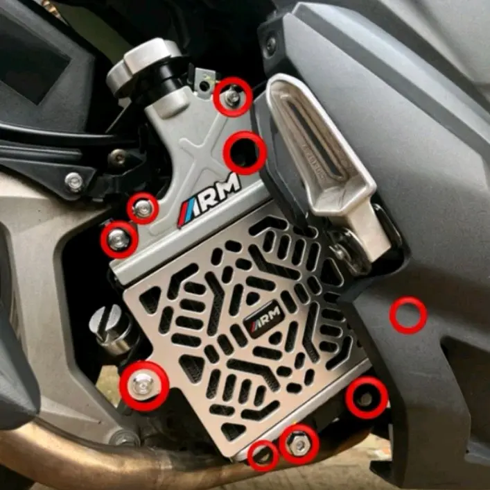 BAUT SET RADIATOR VARIO 160/PCX 160 STAINLESS HENG ORI ( 9 PCS) 0