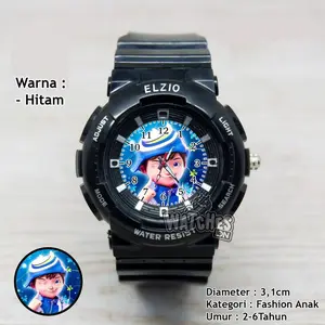 Jam Tangan Anak Laki-Laki Sport Anti Air Karakter BoboiBoy Galaxy Keren Fashion