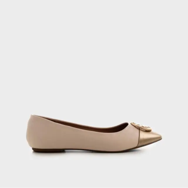 URBAN&CO Flat Shoes Wanita Sepatu Flats Perempuan Kerja Hitam - Aruna 5