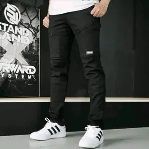 Celana Panjang Pria Forward System Chino Gunung Pants Outdoor Slim Fit Twill Formal Hitam