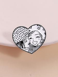 Broche de Nana Manga, Diseño de Interacción de Doble Líder Femenino, Estilo Clásico, Accesorio Periférico de Anime, Decoración Diaria para Mochila, Regalo