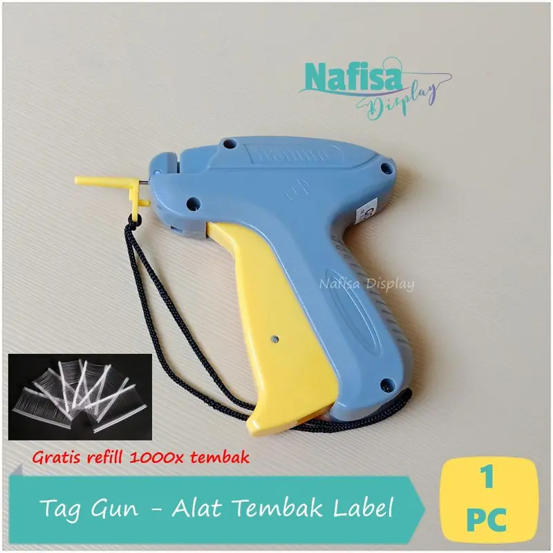 Tag Gun Alat Pasang Hang Tag Gratis Refill Nafisa Display STAG 5