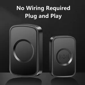 NEM PRO Bel Pintu Rumah Jarak 100M Wireless Door Bell Waterproof 60 Nada