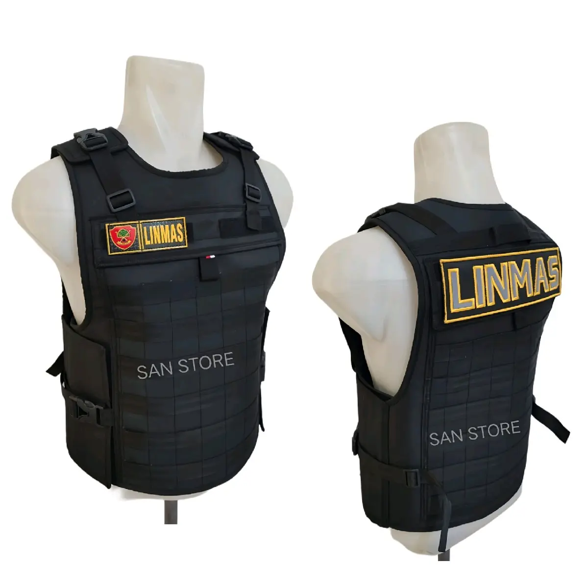 ROMPI ANTI ANGIN LINMAS HITAM MODEL TANPA TEMPAT HPHT