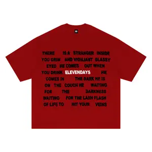 Elevendays Boxy fit Darknes Kaos Oversized Pria dan Wanita Cotton Combed20S