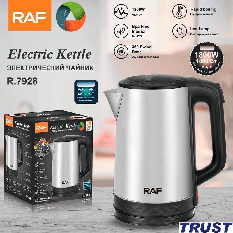 Ấm đun siêu tốc 2L 1800W RAF R.7928/ Living Sense | 1.5L/1.8L - BH 12 tháng