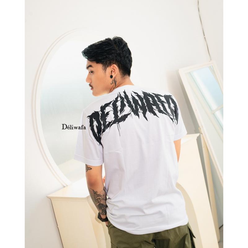 Special offer Original Deliwafa - Oversize Unisex T-Shirt Deliwafa Skull Combed Katun Special offer Distro Hitam 2
