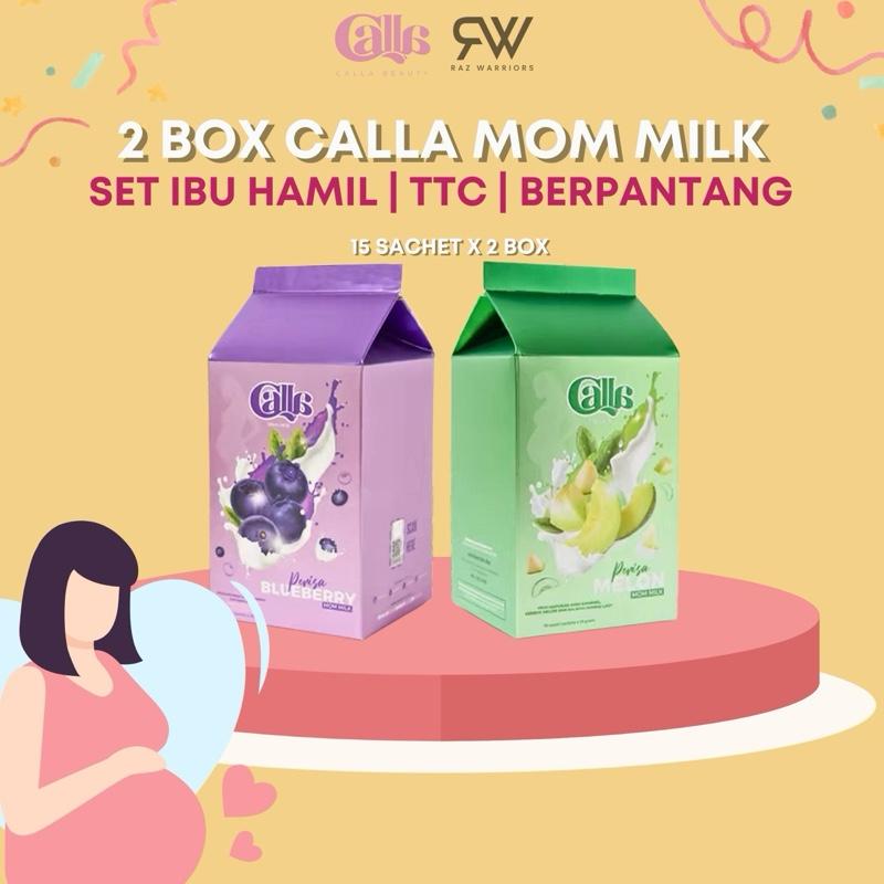 2 BOX CALLA MOM MILK | 15 SACHET x 25 GRAM SUSU KAMBING BERPERISA | IBU ...