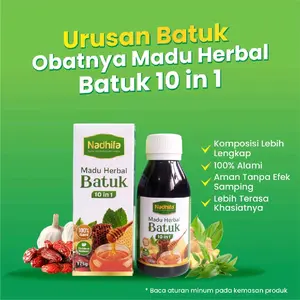 Madu Herbal Batuk Nadhifa 10 in 1 | Madu Batuk Komplit