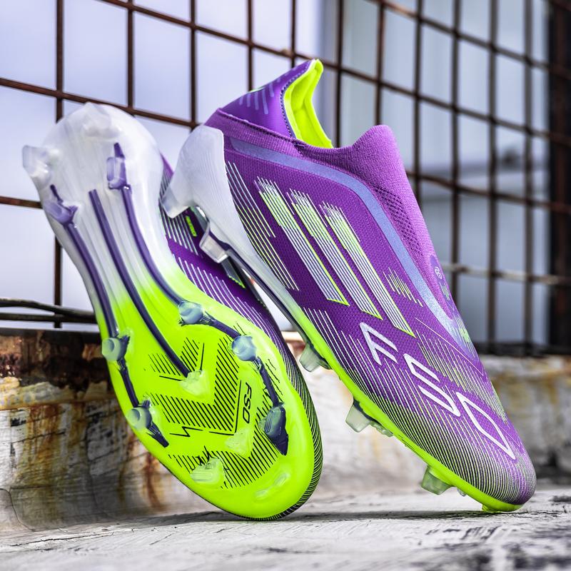 Giày Bóng Đá T69-2025 Mới Thiết Kế F50 Kiểu Năm Bên Thích Hợp Cho Các Hoạt Động Ngoài Trời Ngoại Cỡ 35 Đến 45 Dành Cho Bé Trai Có Đinh Không Có Dây