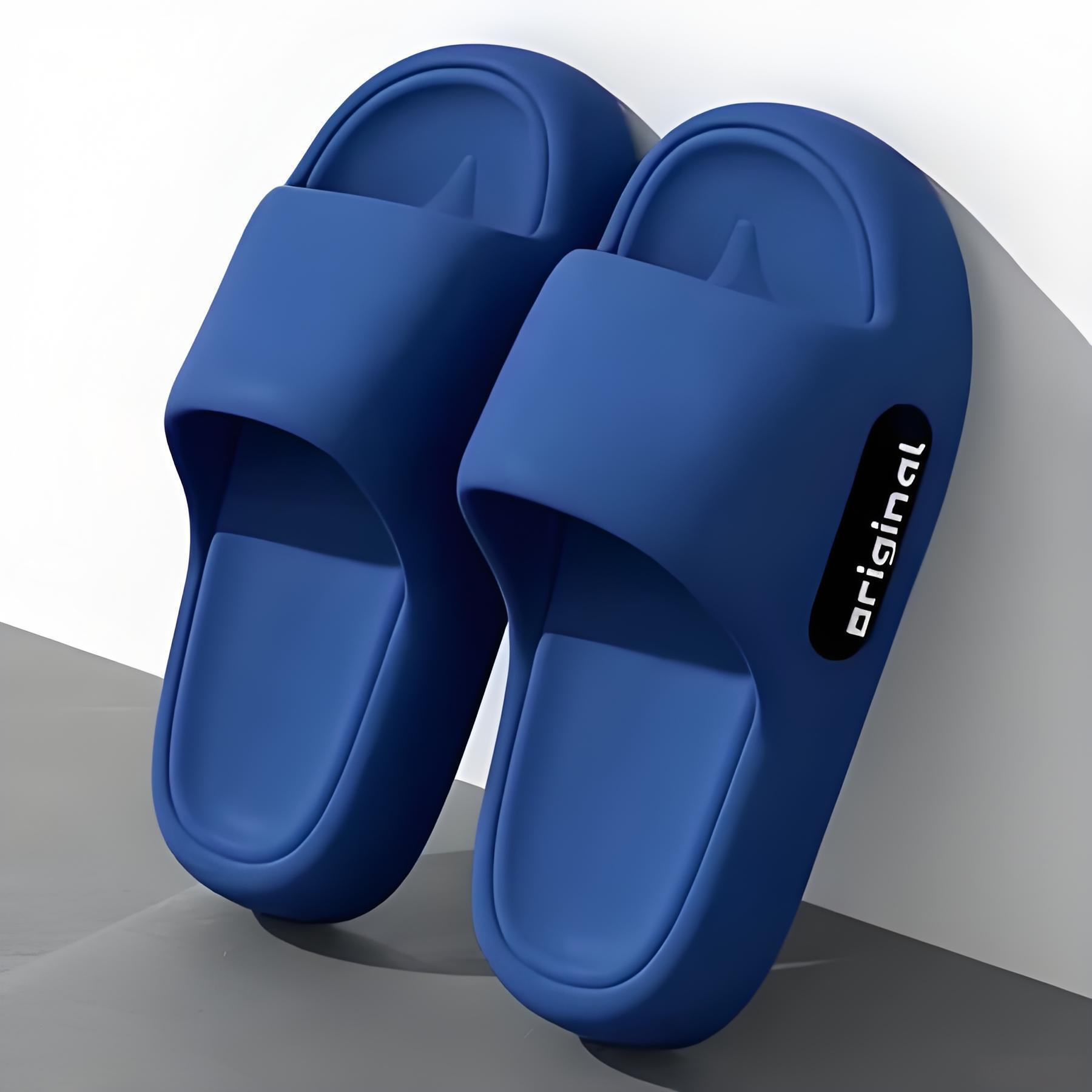 Sandal Trandy Karet Dalam Ruangan untuk Pasangan - Sandal Rumah & Luar Ruangan Pria Anti Slip Bahan Karet Tebal Berkualitas Tinggi