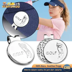 Klip Topi Magnetik Penanda Bola Golf Marker Golf Magnet Kuat Untuk Cap Visor Golf