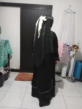 Product Review of Yesha Flowers Abaya by fanny.beauty.id  Kombinasi Satin Polos  Mewah  Dress  Gamis  Wanita Muslim Bunga  Cantik from @**a k**😺 1