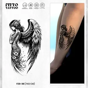 tato temporer premium KECIL tattoo fruit ink semi permanen tatto sayap angel Fitto tatto Temporary