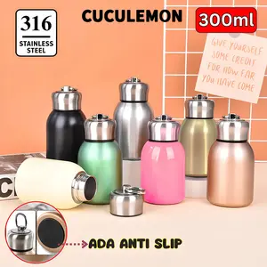 CucuLemon Botol Minum 300ml Thermos Tamler Hot Cool Tumbler Vacuum Silikon Stainless Butterfly Design Botol Kecil Iceland Termos Coquette Tahan Dingin tumblers stainless botol minum sport cup bottle tumbler lucu cewek tumblers hydropack