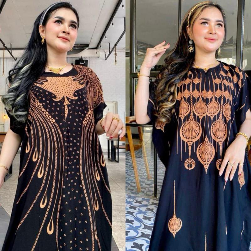 Daster Lowo Kalong Kelelawar Busui Bumil Jumbo Ld 130 Premium Ori Panjang Motif Bunga 3