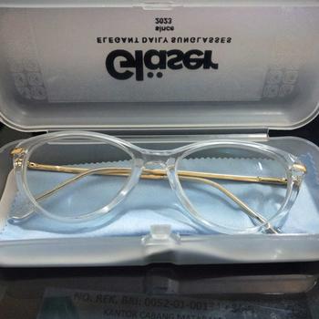 Product Review of Frame Kacamata Yumna - Bisa Minus Plus Cylinder (Free Box+Lap) Biru Frame Perempuan Laki-laki Eyewear vascka from N**️ 2
