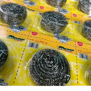 12 PCS Sabut Kawat Cuci Steanles /Sabut Gosok Panci / Sabut Gosok Cuci Piring Merk Sinar & Merk Besco Stainless