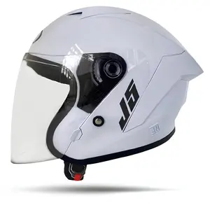 Helm Kekinian MLA J5 Half Face Solid Visor Clear SNI Pria & Wanita - Busa Dapat Dilepas, Model MICKROLOCK