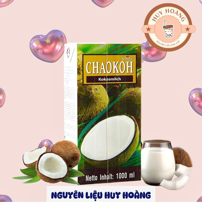 GIÁ TỐT Nước cốt dừa CHAOKOH Thái Lan hộp 1L - HUYHOANG nguyen lieu tra sua