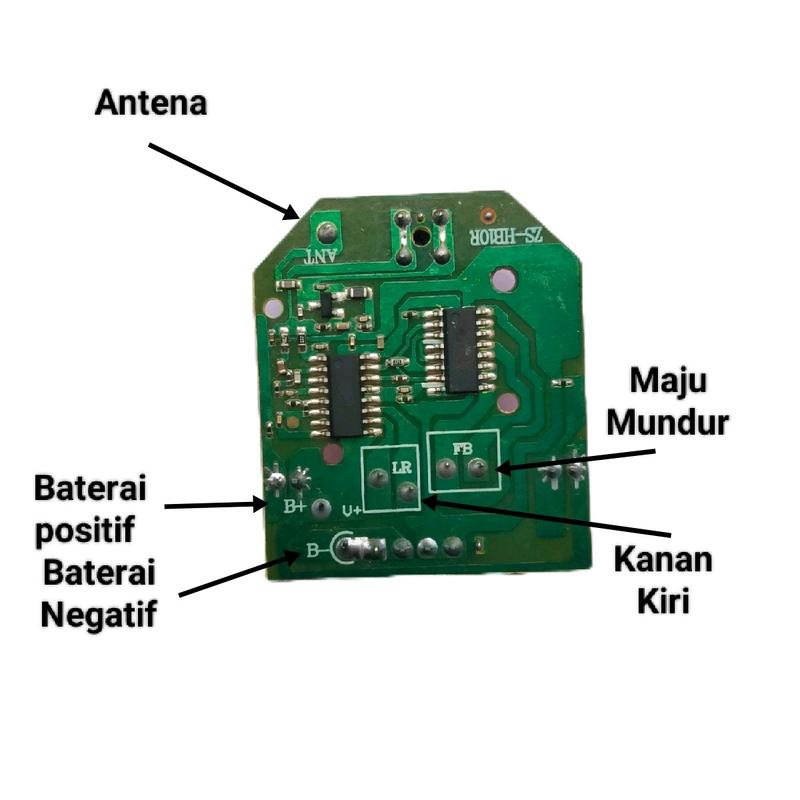 1 Set Remote Control + Modul + 2Unit Dinamo. Modul RC Transsmitter & Receiver 4 Channel 40 & 49 Mhz 6