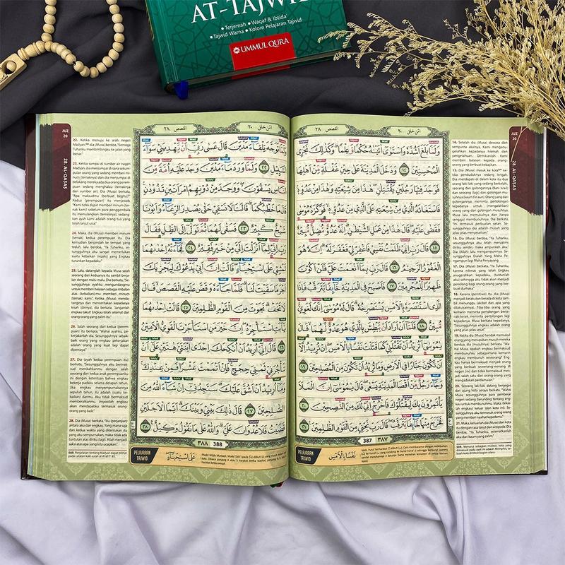 Product Introduction of Al-Quran At-Tajwid Ukuran JUMBO A4 HC Terjemah Waqaf Ibtida' Mushaf Al Qur'an At Tajwid Cocok Untuk Pemula Orantua Orang Tua Lansia Tajwid Warna Mudah Kolom Pelajaran Tajwid Waqof Ibtida Penerbit Ummul Qura 33