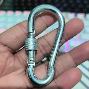 Karabiner Nut Besi Baja Kuat Ukuran 10cm 8cm 6cm / POWERTEC CARABINER