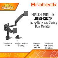 Gambar Bracket Monitor TV 17-49inch BRATECK LDT69-C024P Heavy-Duty Gas Spring Dual Monitor dari Techno Computer Bali Kota Denpasar 1 Tokopedia