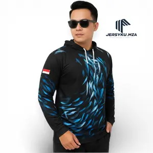 Jersey Mancing wader kaos mancing rawa baju memancing ada kupluk kepalanya