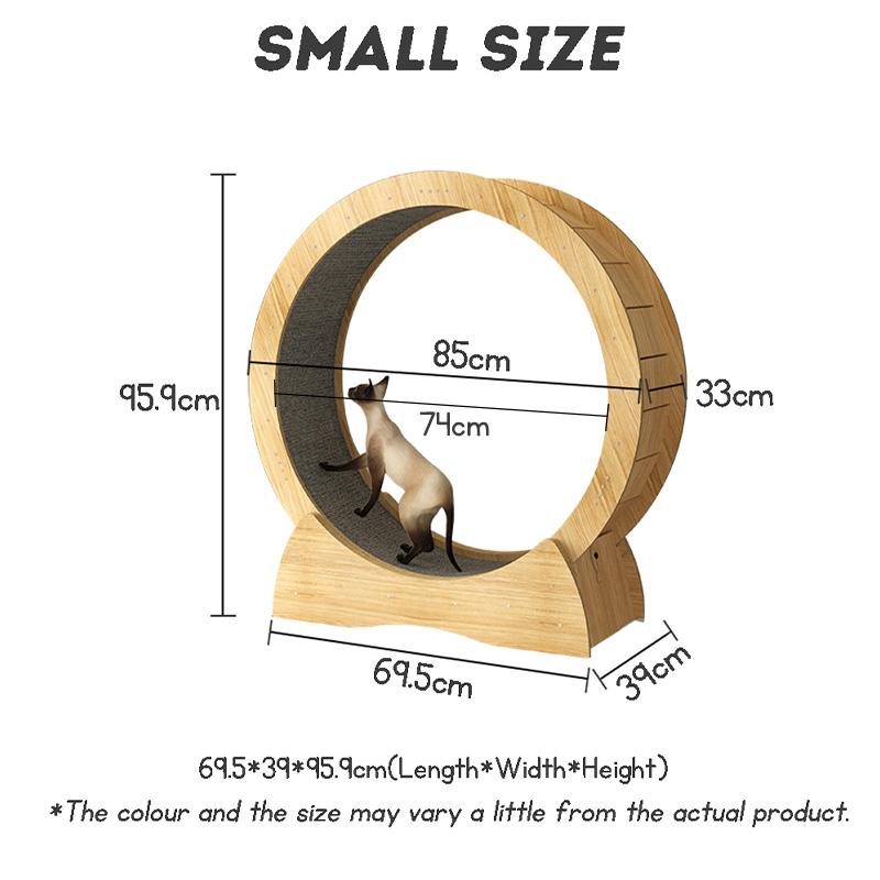 Product Introduction of Silent rolling solid wood fiberboard cat and dog treadmill running wheel pet exercise fitness gym toy 59