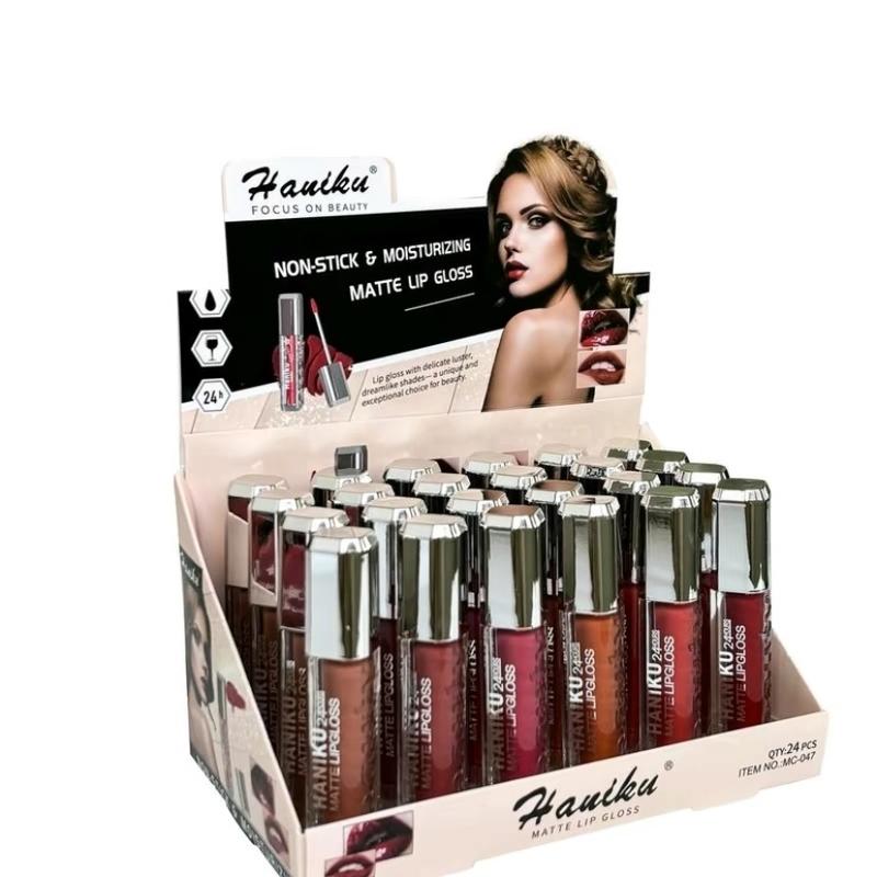 Lipgloss Haniku Matte waterprof isi 12pcs Lipstick Lipmatte Waterproof Lipstik 2