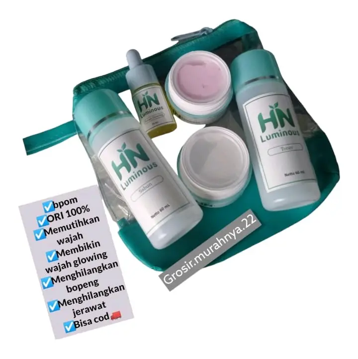 HN luminous Extra whitening glow (free pouch cantik) 1