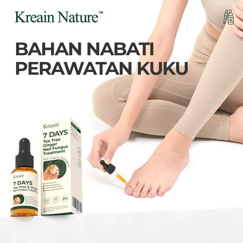 【A】Kreain Nature Nail Care Essence Esens Perawatan Kuku  Ekstrak Tea Tree dan Jahe untuk Perawatan 7 Hari 0