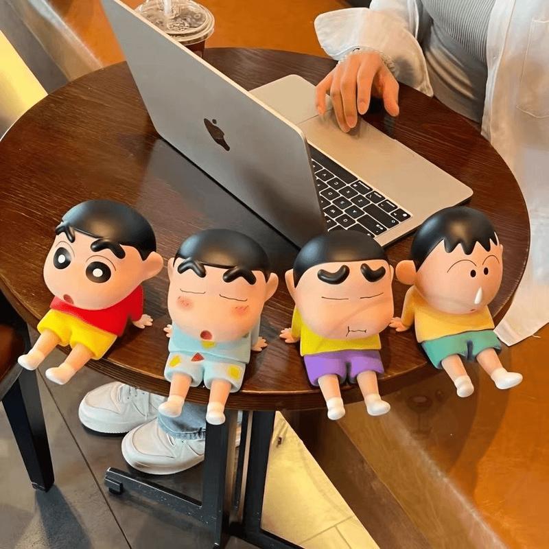 Giá Đỡ Điện Thoại Di Động, Nhân Vật Bút Chì Màu Shin-chan, Tương Thích Với Điện Thoại Di Động, Đồ Chơi Nhân Vật, Đồ Trang Trí Để Bàn, Cầm Tay 5