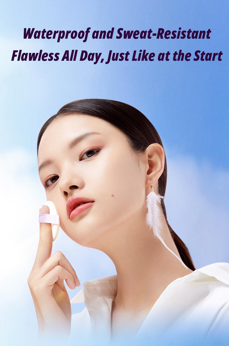 Product Introduction of HEXZE Oil Control Sunscreen Cushion 12g, Hydrating Long-lasting Foundation, Skin Protection 48
