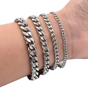 GELANG TITANIUM STANLEES STELL PRIA WANITA COWO CEWE MODEL RANTAI JARANG ANTI KARAT TIDAK LUNTUR