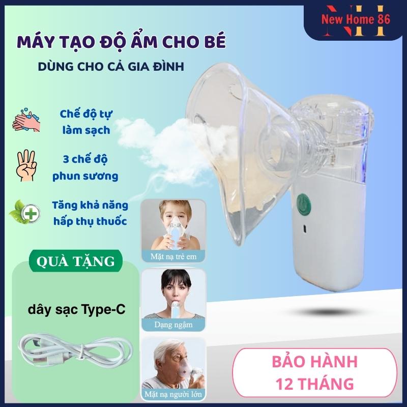 Máy Phun Sương Tạo Độ Ẩm Cho Bé Và Người Lớn, Máy Phun Sương Cầm Tay Nhỏ Gọn Có Chế Độ Tự Làm Sạch, Tặng Kèm Cáp Sạc type-C 0