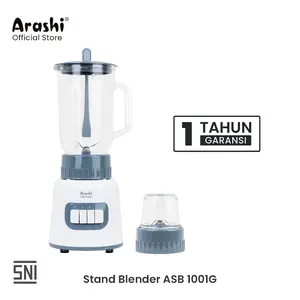 Arashi Stand Blender ASB 1001G Pelumat/ Jar Kaca/ 3 Mode Kecepatan