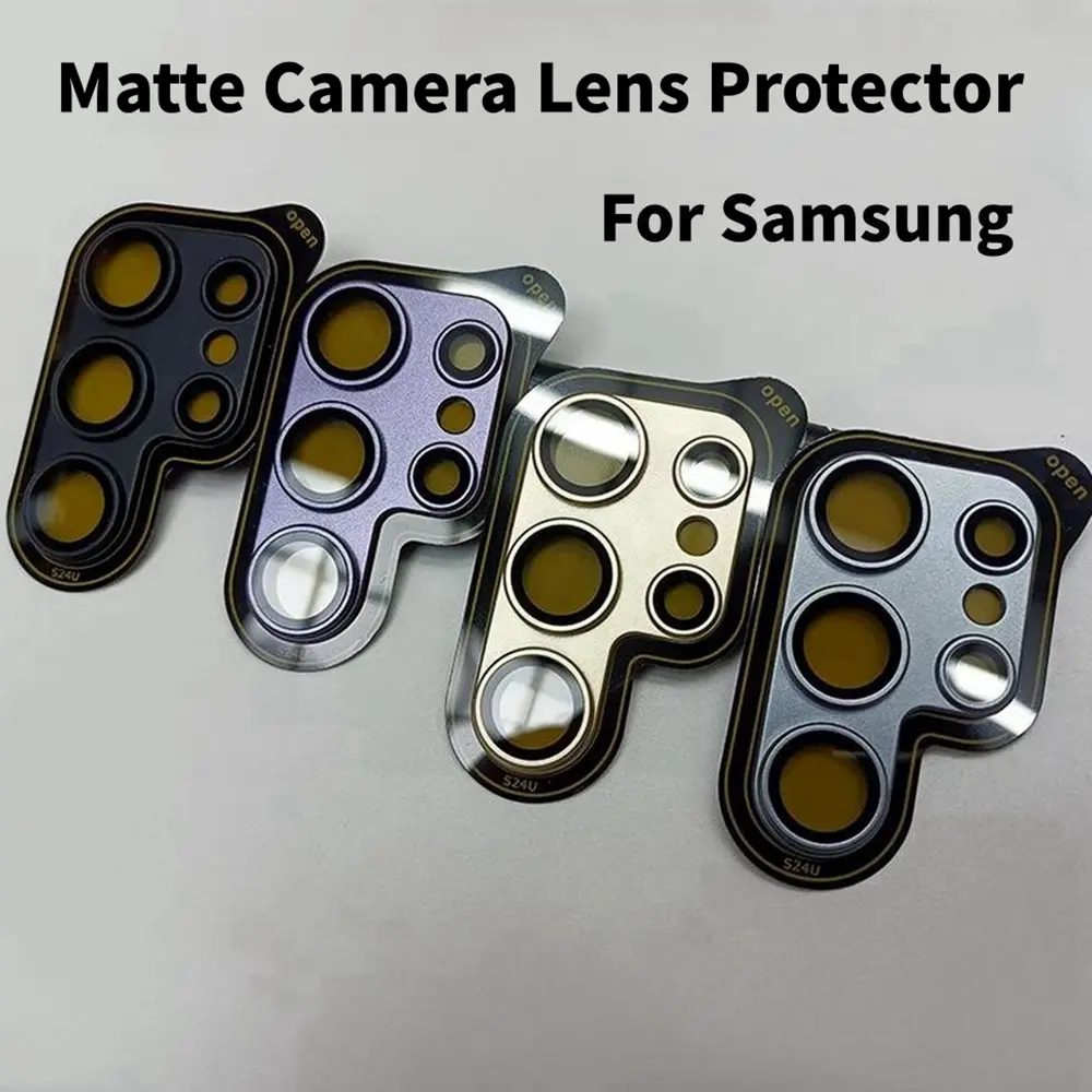 Matte Cover Camera Protector For Samsung Galaxy S24 Ultra Plus Back Lens Case Tempered Glass Ring For Samsung S24Ultra Lens Film