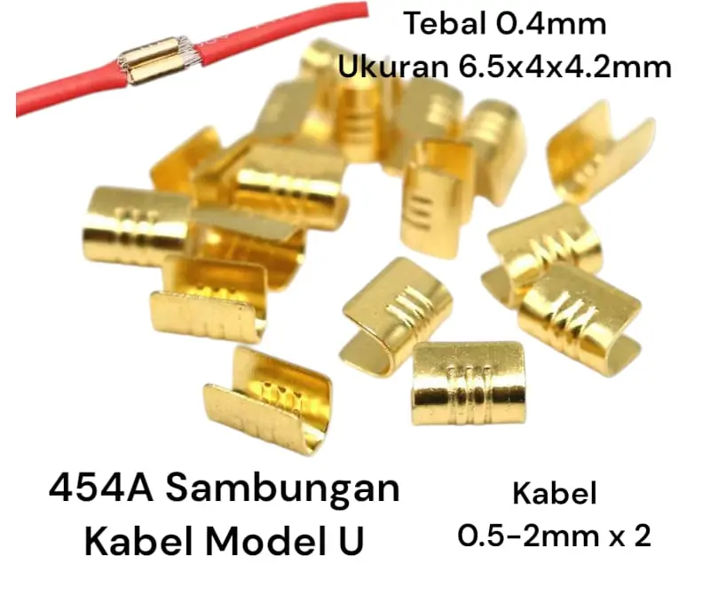 10pcs Skun Terminal Modul U 454A  454C / Connector Kabel / Penyambung Kabel / Modifikasi Kendaraan / Promo Murah Best Seller