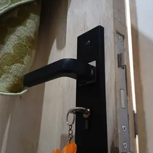 Gagang Kunci Pintu / Handle Pintu Komplit Ukuran Tanggung / Tanggung 20 cm Kotak Garis Gagang Pintu Rumah Minimalis Komplit