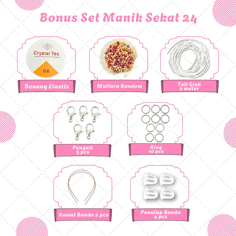 Manik Manik Pasir DIY Beads Craft 1 Box - SM014 1