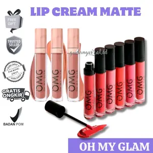 LIP MATTE CREAM OH MY GLAM OMG LIP CREAM LIPSTICK OMG Lipcream