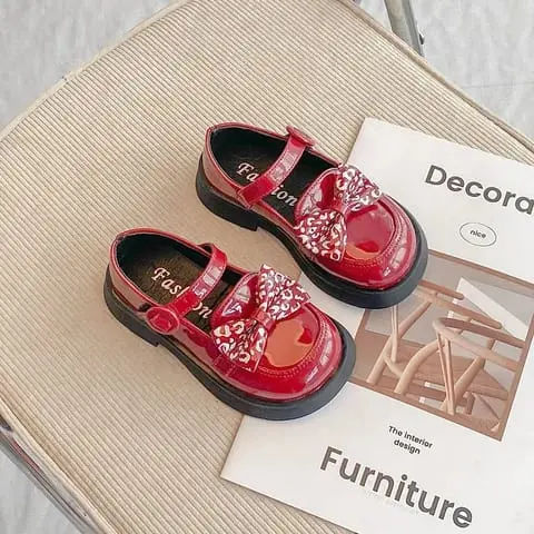 Sepatu Docmart Anak Wanita Cantik Motif Pita Batik  Lucu / Sepatu Anak Perempuan Trendy Sepatu Casual Pesta Terbaru 5